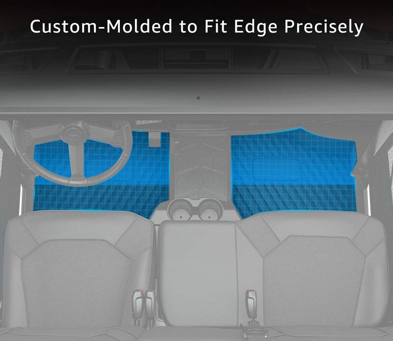 A & UTV PRO Front Floor Mats for 2018-2024 Polaris Ranger 1000 XP Crew Accessories 2025 2 Door Foot Mats Floor Liners Replace # 2882780 - Image 2